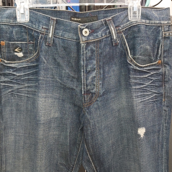 Energie Gold  Distressed Men's Jeans - Picture 3 of 12